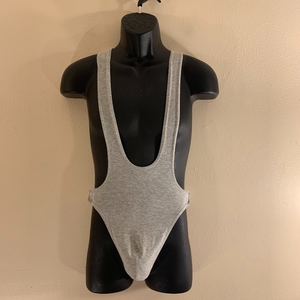 Wrestling Singlet with Velcro Sides Medium Cotton blend stretchable and clingy